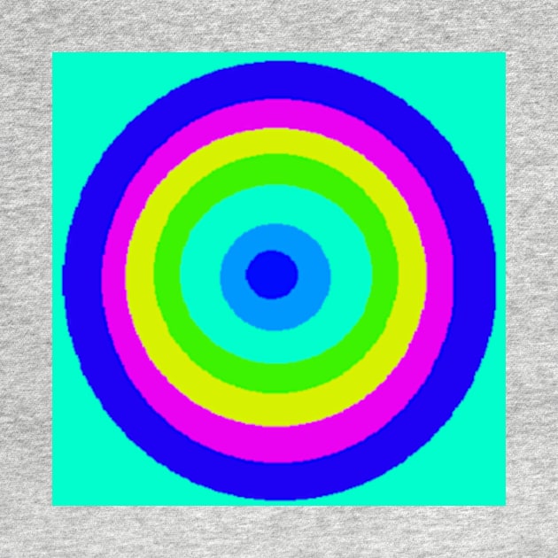 Bright Colors Circle Pattern by Klssaginaw